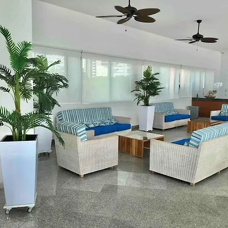 Apto 1801 Frente Al Mar- Edificio Palmetto, Piso 18 * Cartagena
