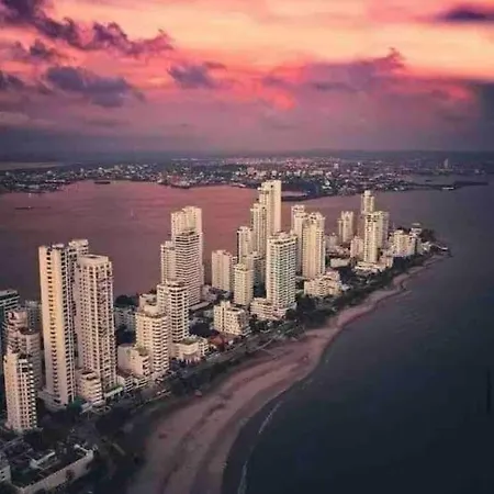 Apto 1801 Frente Al Mar- Edificio Palmetto, Piso 18 Apartamento Cartagena